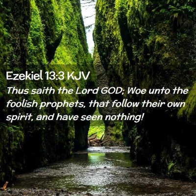 Ezekiel 13:3 KJV Free Bible Images