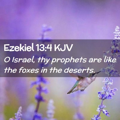 Ezekiel 13:4 KJV Free Bible Images