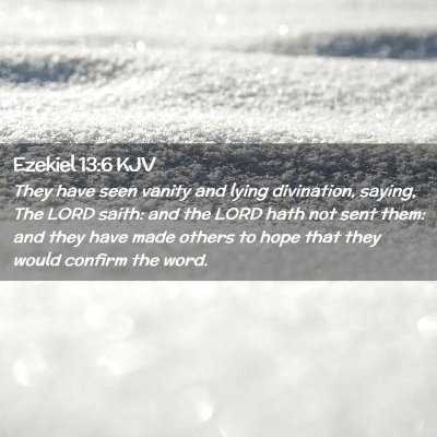 Ezekiel 13:6 KJV Free Bible Images