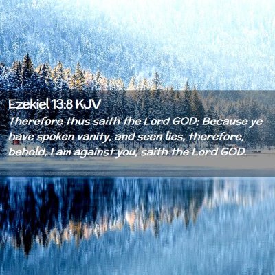 Ezekiel 13:8 KJV Free Bible Images