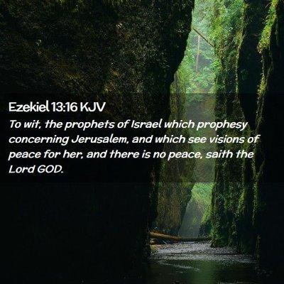 Ezekiel 13:16 KJV Free Bible Images