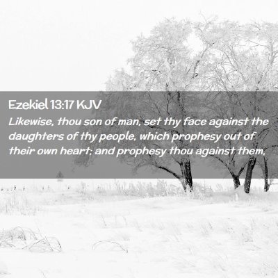 Ezekiel 13:17 KJV Free Bible Images