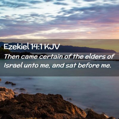 Ezekiel 14:1 KJV Free Bible Images