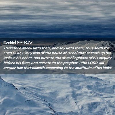 Ezekiel 14:4 KJV Free Bible Images