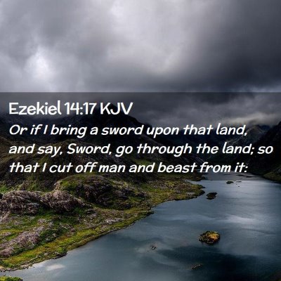 Ezekiel 14:17 KJV Free Bible Images