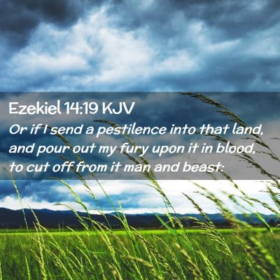 Ezekiel 14:19 KJV Free Bible Images