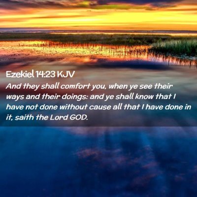 Ezekiel 14:23 KJV Free Bible Images