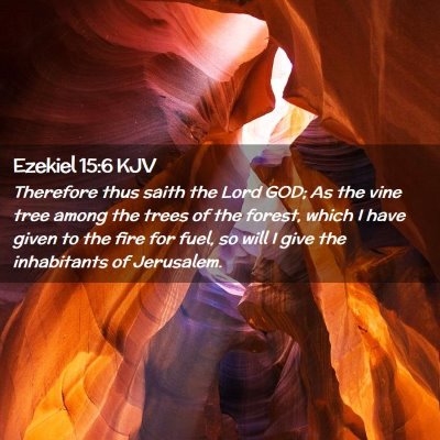 Ezekiel 15:6 KJV Free Bible Images