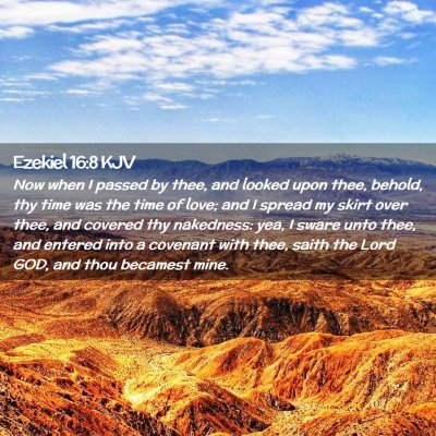 Ezekiel 16:8 KJV Free Bible Images