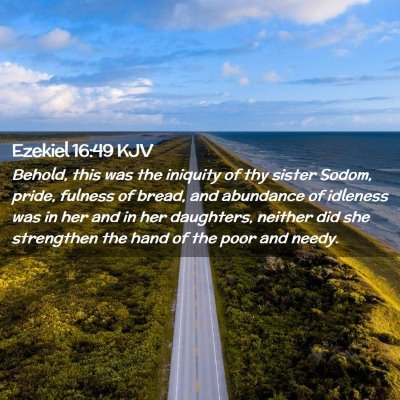 Ezekiel 16:49 KJV Free Bible Images