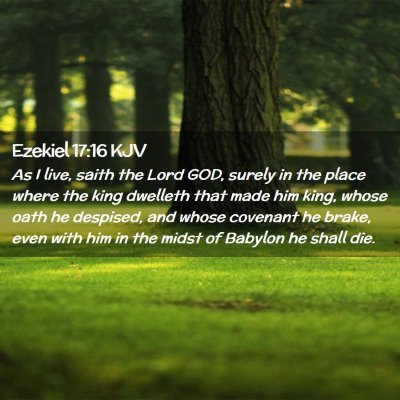 Ezekiel 17:16 KJV Free Bible Images