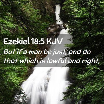 Ezekiel 18:5 KJV Free Bible Images