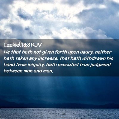 Ezekiel 18:8 KJV Free Bible Images