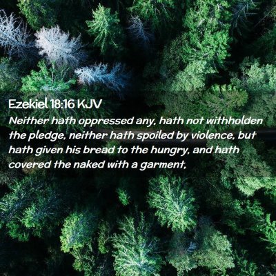 Ezekiel 18:16 KJV Free Bible Images