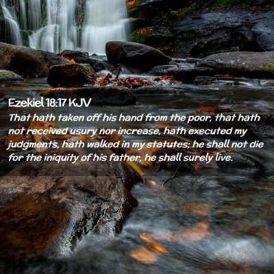 Ezekiel 18:17 KJV Free Bible Images