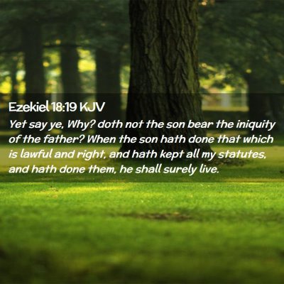 Ezekiel 18:19 KJV Free Bible Images