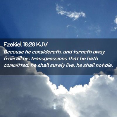 Ezekiel 18:28 KJV Free Bible Images