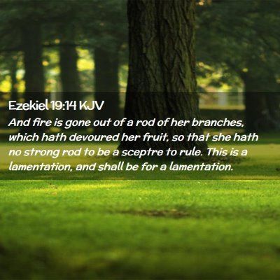 Ezekiel 19:14 KJV Free Bible Images