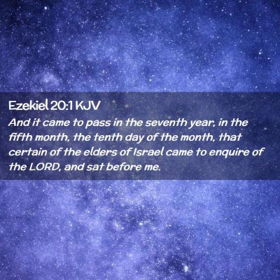 Ezekiel 20:1 KJV Free Bible Images