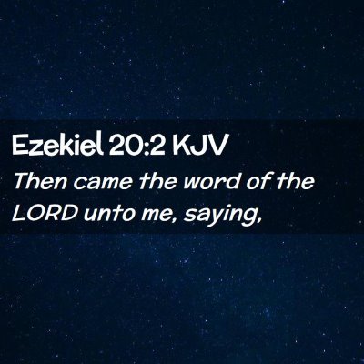 Ezekiel 20:2 KJV Free Bible Images