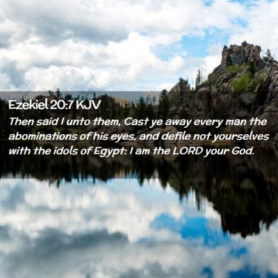 Ezekiel 20:7 KJV Free Bible Images