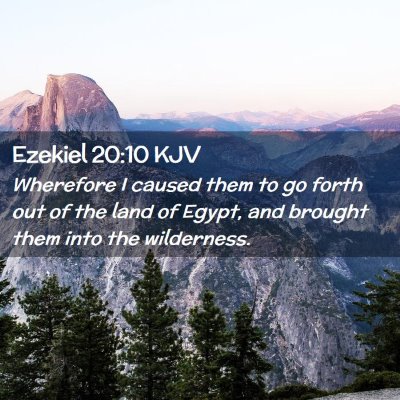 Ezekiel 20:10 KJV Free Bible Images