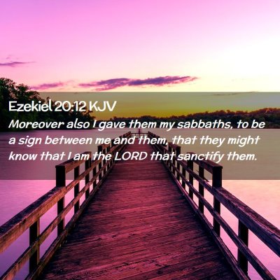 Ezekiel 20:12 KJV Free Bible Images