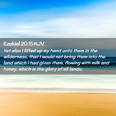 Ezekiel 20:15 KJV Free Bible Images