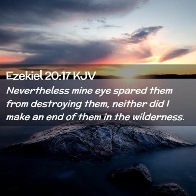 Ezekiel 20:17 KJV Free Bible Images