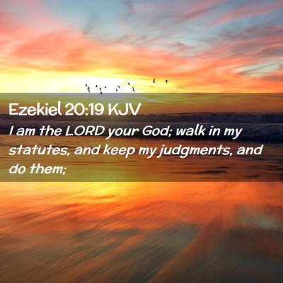 Ezekiel 20:19 KJV Free Bible Images