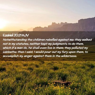 Ezekiel 20:21 KJV Free Bible Images