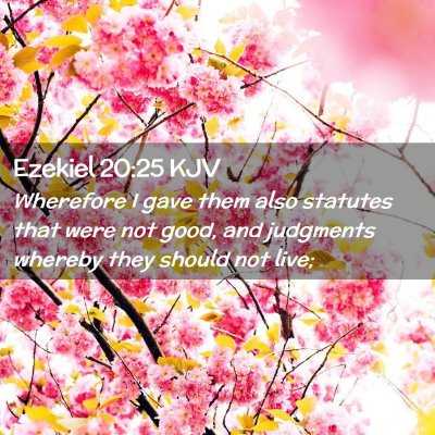 Ezekiel 20:25 KJV Free Bible Images