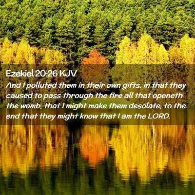 Ezekiel 20:26 KJV Free Bible Images