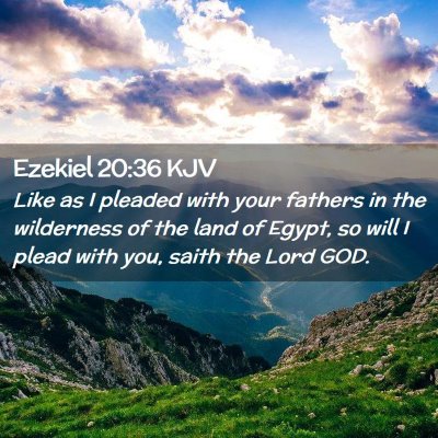 Ezekiel 20:36 KJV Free Bible Images