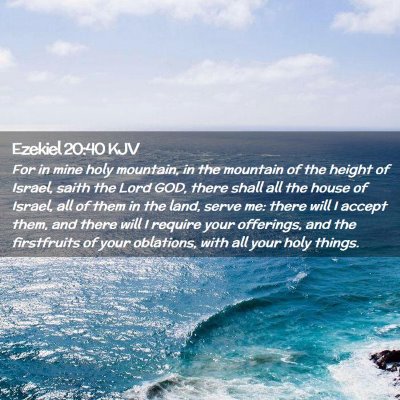 Ezekiel 20:40 KJV Free Bible Images