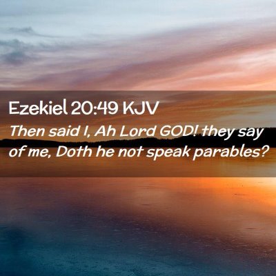 Ezekiel 20:49 KJV Free Bible Images