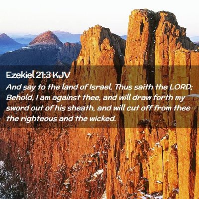 Ezekiel 21:3 KJV Free Bible Images