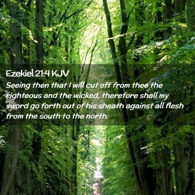 Ezekiel 21:4 KJV Free Bible Images