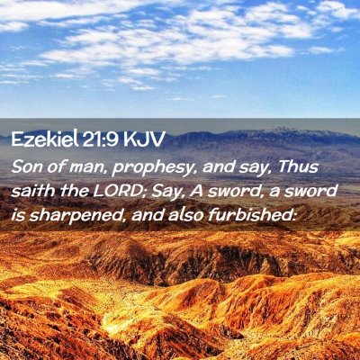 Ezekiel 21:9 KJV Free Bible Images