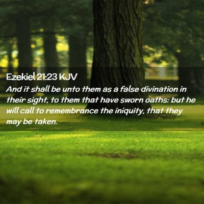 Ezekiel 21:23 KJV Free Bible Images