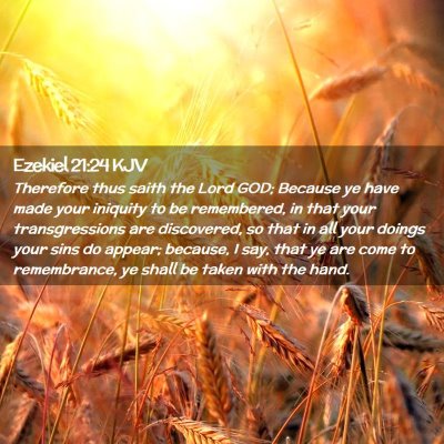 Ezekiel 21:24 KJV Free Bible Images