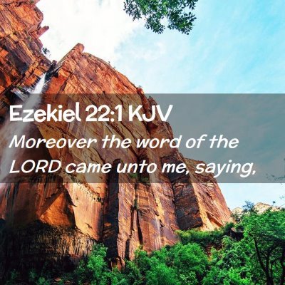 Ezekiel 22:1 KJV Free Bible Images