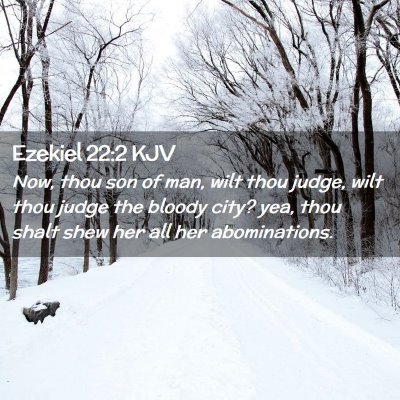 Ezekiel 22:2 KJV Free Bible Images