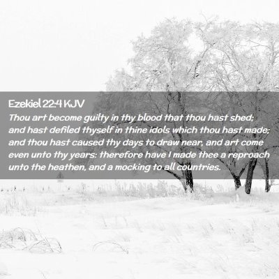 Ezekiel 22:4 KJV Free Bible Images