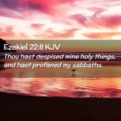 Ezekiel 22:8 KJV Free Bible Images