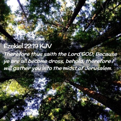 Ezekiel 22:19 KJV Free Bible Images