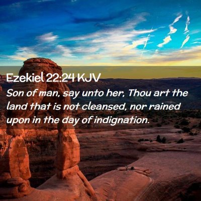 Ezekiel 22:24 KJV Free Bible Images