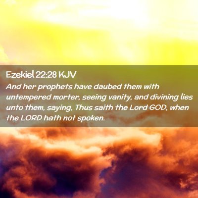 Ezekiel 22:28 KJV Free Bible Images