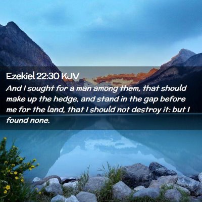 Ezekiel 22:30 KJV Free Bible Images