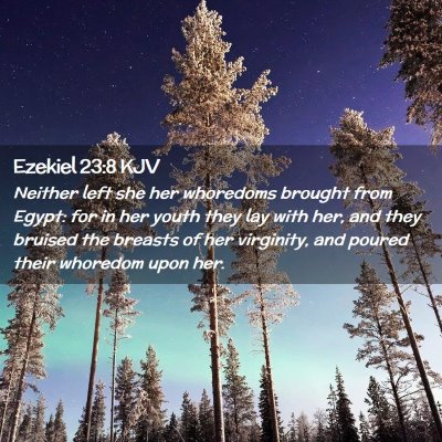 Ezekiel 23:8 KJV Free Bible Images